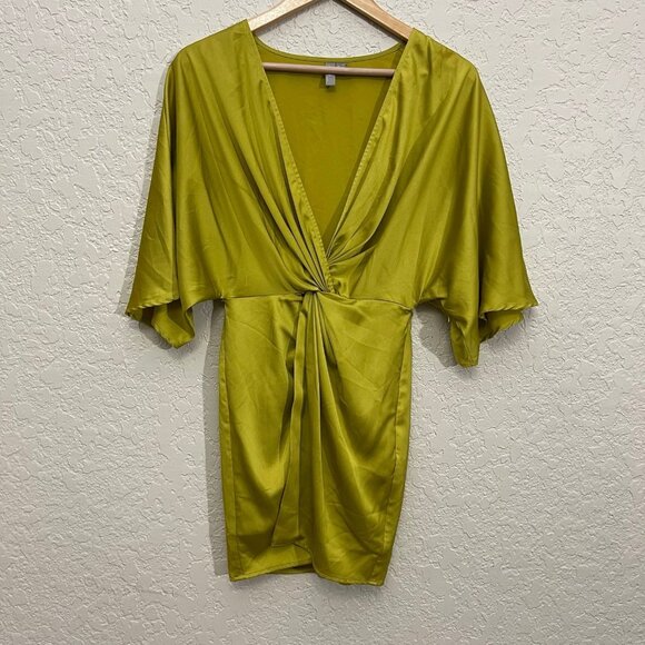 ASOS Kinomo Twist Front Mini Dress - Picture 3 of 9